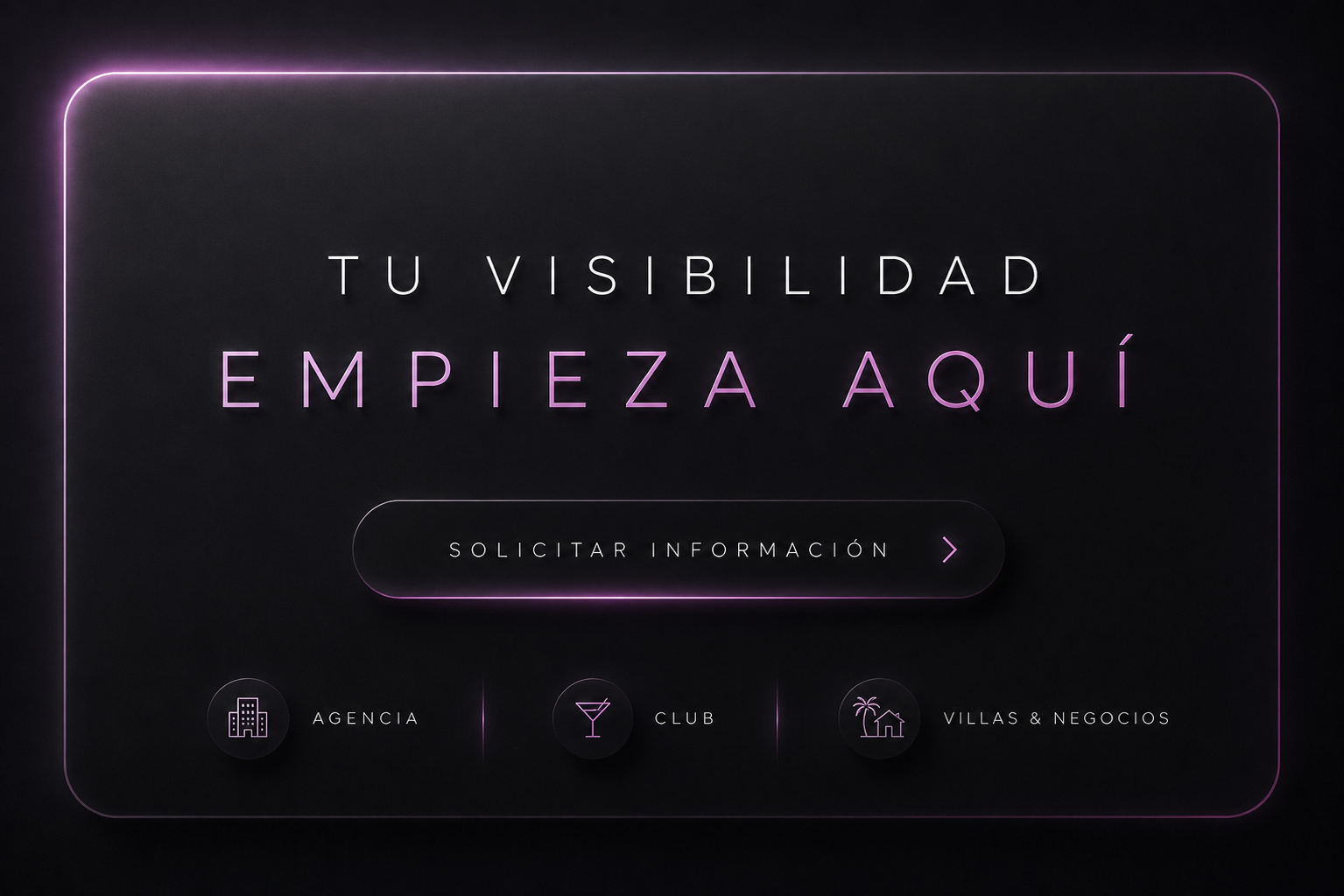 Hola, estoy interesado/a en anunciar mi negocio en vuestra plataforma. Me gustaría recibir información sobre las opciones de colaboración para agencias, clubs, villas o negocios. Muchas gracias.